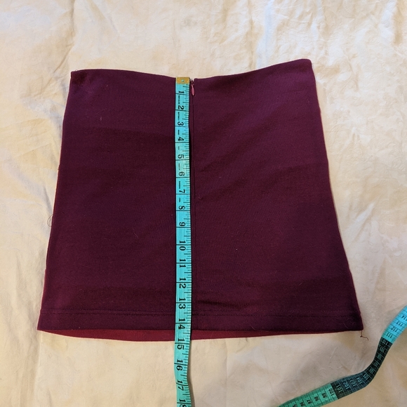 Purple striped bodycon mini skirt - Picture 5 of 5